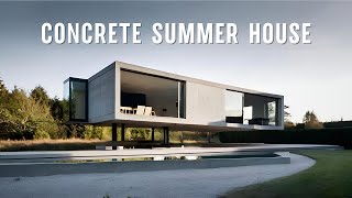 Epitome of Elegance Amazing Concrete Summer House Design Extravaganza [upl. by Amles]