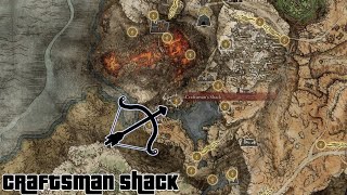 Elden ring How To Find Craftsmans Shack  Errant Sorcerer Robes Pulley Crossbow [upl. by Annahsor]