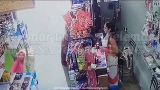 VIDEOCÁMARAS GRABAN A SOLITARIO VARÓN ASALTANDO UNA TIENDA EN ESCÁRCEGA [upl. by Latisha]