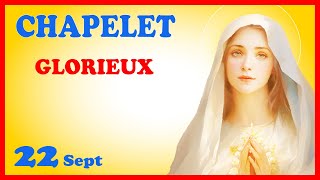 CHAPELET 🙏 Dimanche 22 Sept  Mystères Glorieux [upl. by Accebber]