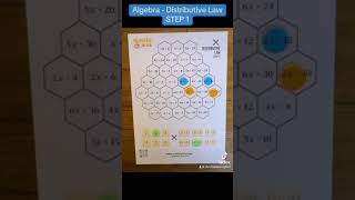 Number Hive Printable Game Board  Expanding Brackets Distributive Property STEP 1 of 5 [upl. by Nerok]