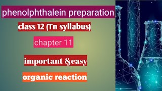 How to prepare phenolphthalein Phthalein reactionclass 12 chemistry in tamil [upl. by Rehctelf]