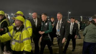 CALMAC ARRIVING NOT ON TEAM BUS BEFORE THE CELTIC V DUNDEE GAME [upl. by Nnairrehs]