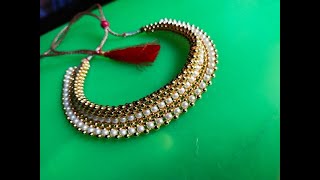 rani thushi chokar thushi maharashtrian traditional jewellery peshwai thushi [upl. by Claudy]