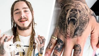 Post Malone Breaks Down His Tattoos  GQ [upl. by Aicetal]