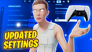 NEW BEST Chapter 5 Season 2 Fortnite Controller Settings PS5XBOXPC [upl. by Corydon11]