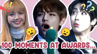 100 ICONIC Moments at KPOP Award Ceremonies [upl. by Oetomit]