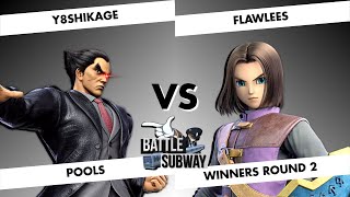 Y8shikage Kazuya vs Flawlees Hero  BATTLE SUBWAY ⚙ 15 SINGLES Winners Round 2  SSBU [upl. by Grewitz130]