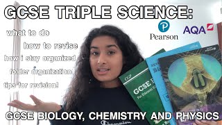 GCSE TRIPLE SCIENCE BIOLOGY CHEMISTRY PHYSICS  how to revise folder organisation tips [upl. by Lareena]