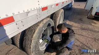 HOW TO REPLACE A WHEEL SEAL ON A DRY VAN TRAILER Updated Version  FLEET MAINTENANCE [upl. by Neruat]