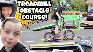 Treadmill BMX Obstacle Course [upl. by Vandervelde]