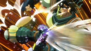 Star Platinum beats up Hierophant Green SFX Only [upl. by Ttirrej]