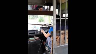 Girl drives bus [upl. by Adrahc]