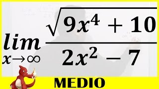 Límites al Infinito  Ej2 Con Raíz Cuadrada en el Numerador [upl. by Dilaw]