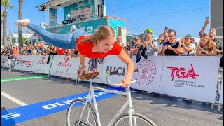 Street Performance Artistic Bike from Violalovescycling Tour of Turkiye [upl. by Hock]