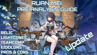 Ruan Mei Updated Pre Analysis Guide  Relics Light cone Team Build Eidolons  Honkai Star Rail [upl. by Anoyk592]