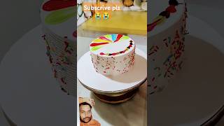 Multi color cake colourfullcake cakedecorating cakedesign viralvideo viralshort video [upl. by Bander262]