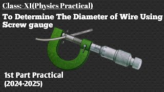 MEASURE THE DIAMETER OF GIVEN WIRE USING SCREW GAUGE diameter of wire using micrometre screwgauge [upl. by Evita]