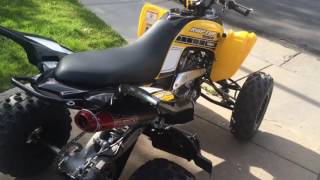 Yamaha 700R with Big Gun evo R exhaust slipon [upl. by Ludwog316]