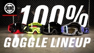 100 Motocross Goggle Lineup [upl. by Yelak431]