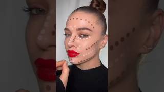 easy face contouring technique 😱 makeuphack shortsviral viralhacks short ytshorts [upl. by Tiff]