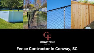 Fence Contractor in Conway SC  Gateway Fence Company [upl. by Enetsuj58]