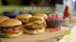 Deliciously easy beef burgers  Classic Mary Berry  BBC [upl. by Alegre]