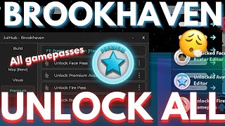 BROOKHAVEN UNLOCK ALL GAME PASS SCRIPT 😳😍  pastebin link [upl. by Amelina]