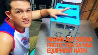 HIMARK AVR 5000VA PROTECTION SA MGA EQUIPMENT ABOUT SA MGA SOUND SYSTEM [upl. by Brewer]