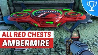 Borderlands 3  All Red Chest Locations  Ambermire [upl. by Eemak153]