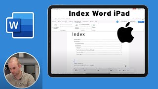 Index amp pagenumbers at the iPad with Word  𝐍𝐨 𝐜𝐨𝐦𝐩𝐮𝐭𝐞𝐫 𝐧𝐞𝐞𝐝𝐞𝐝 [upl. by Christian]