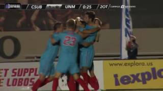 Goal by 11 Niko Hansen in double OT Vs CSU Bakersfield [upl. by Aidni]