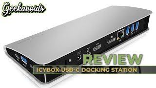 ICY BOX USBC Docking Station with Power Delivery Review [upl. by Goodden436]