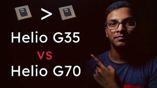 HELIO G35 VS HELIO G70 with PUBG Test Hindi [upl. by Hoon]