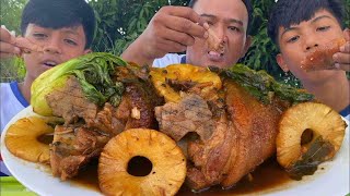 OUTDOOR COOKINGPILIPINO RECIPE PATATIM [upl. by Bolitho]