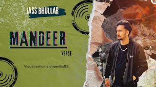 MANDEER OFFICIAL AUDIO  JASS BHULLAR  VERSE  RAP  New Punjabi song [upl. by Levine]