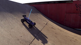 Traxxas 116 ERevo  Skatepark and OffRoad Action [upl. by Olfe597]