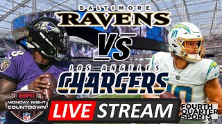 BALTIMORE RAVENS VS LOS ANGELES CHARGERS  LIVE PLAYBYPLAY REACTION [upl. by Anilef]