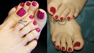 Emerging beauty new in style pedicure fashion toe nail color designs ideas collection for women 2024 [upl. by Tran912]