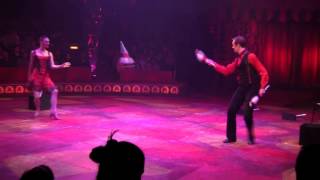 Juggling Tango at the Big Apple Circus quotLegendariumquot 20122013 by Emily amp Menno van Dyke [upl. by Ailam787]