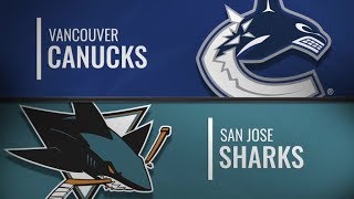 Canucks vs Sharks Nov 23 2018 [upl. by Einnad]