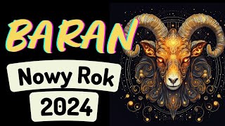 BARAN ♈ NOWY ROK 2024 ♈ prognoza Tarota 🌞🍀ROK SŁOŃCA🍀🌞 [upl. by Lemal]