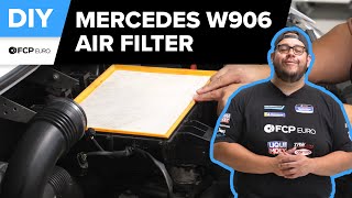 Mercedes Sprinter Van Engine Air Filter Replacement DIY 20062018 MercedesBenz W906 OM642 [upl. by Eenehs]