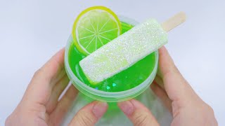 【ASMR】メロンアイスキャンディースライム melon ice pop slime【音フェチ】 [upl. by Ycnan433]