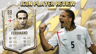 A WALL 88 ICON RIO FERDINAND PLAYER REVIEW FIFA 22 ULTIMATE TEAM [upl. by Ettezzus38]