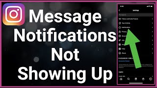 Instagram Message Notifications Not Showing Up [upl. by Pownall]