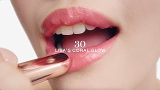 Lip Idôle Squalane12 Butterglow™ Shade 30 Lisa’s Coral Glow  By Lancôme [upl. by Raimundo690]