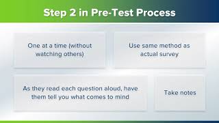 PreTesting Your Survey  Quantitative Research [upl. by Chaves]