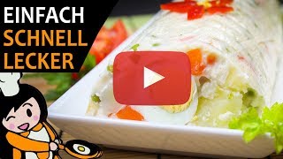 MayonnaiseSalat in Rehrückenform  Rezept Videos [upl. by Anillehs]