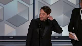 Kieran Culkin Wins Best Television Male Actor – Drama Series I 81st Annual Golden Globes [upl. by Pavier]